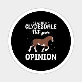 Clydesdale Horse Riding Clydesdale Magnet